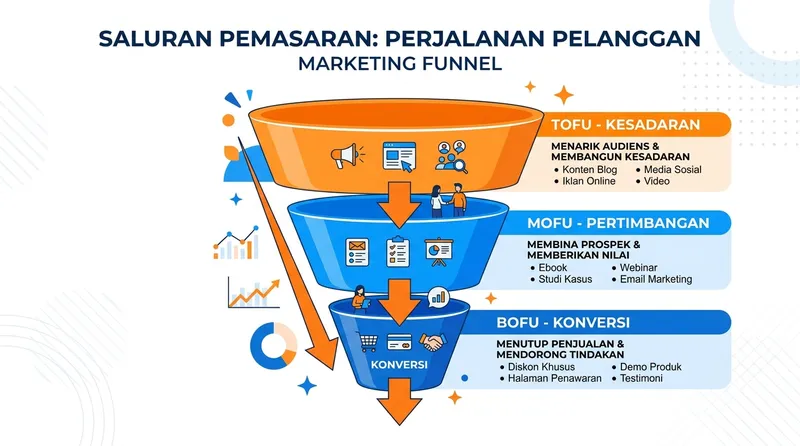 Bottom of funnel BOFU dalam marketing funnel