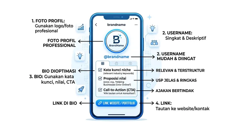 Cara optimasi bio profil Instagram untuk menambah followers