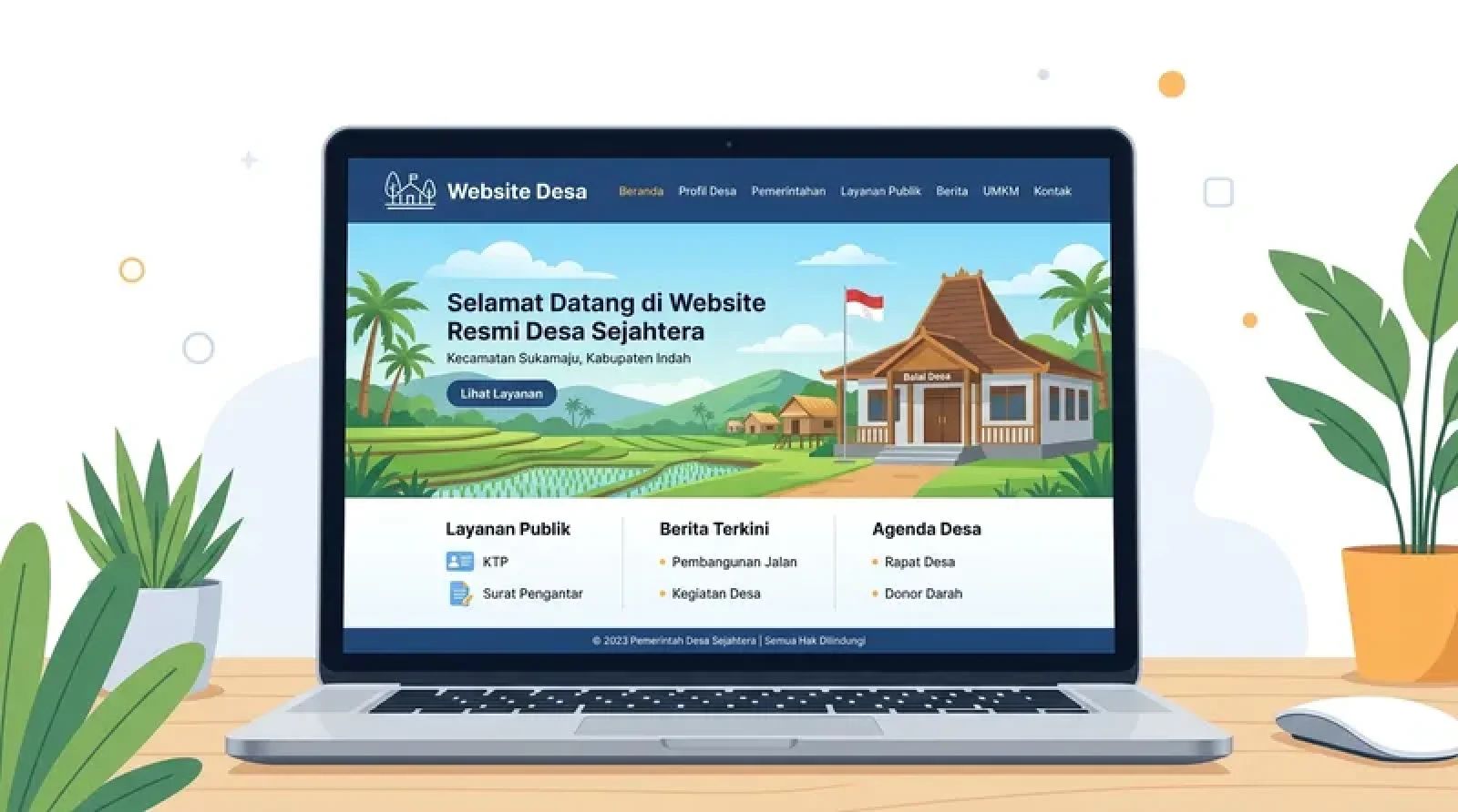 10 Contoh Website Desa Terbaik 2026 dan Panduan Lengkap Membuatnya