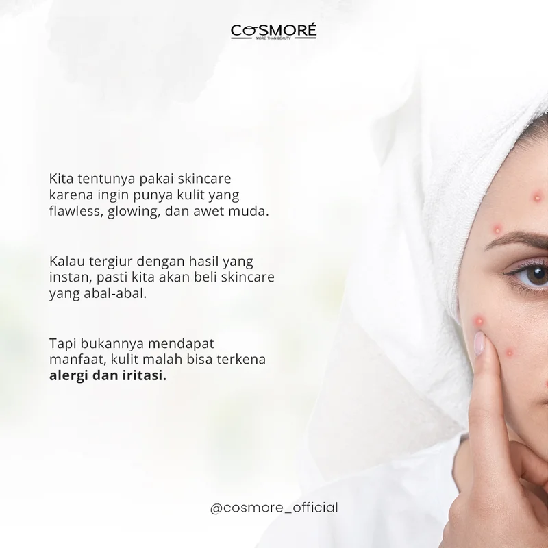 Cosmore Official produk skincare lokal Indonesia dikelola Creativism social media management