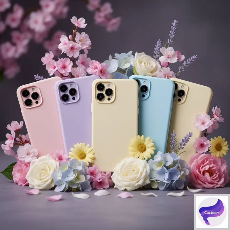 Koleksi custom phone case Cuztoom warna pastel - desain oleh Creativism