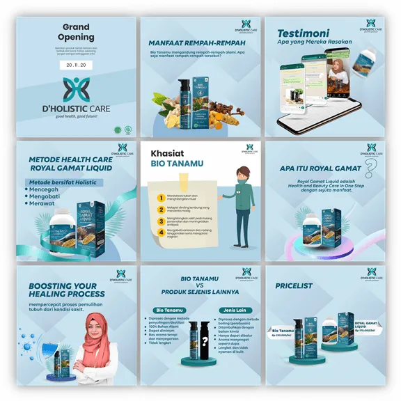 Portofolio desain social media D'Holistic Care oleh Creativism