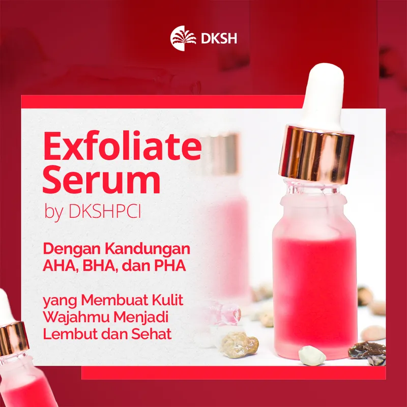 Contoh desain feed Instagram DKSH PCI - Produk Exfoliate Serum oleh Creativism