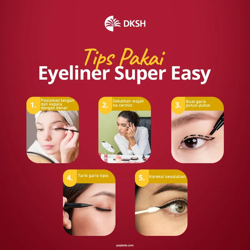 Contoh desain feed Instagram DKSH PCI - Tips penggunaan eyeliner