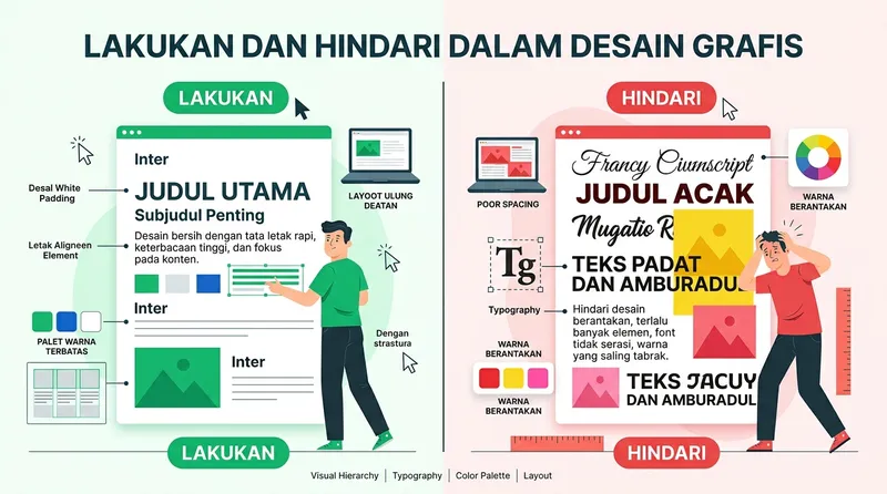 do and donts dalam desain grafis infografis lakukan dan hindari