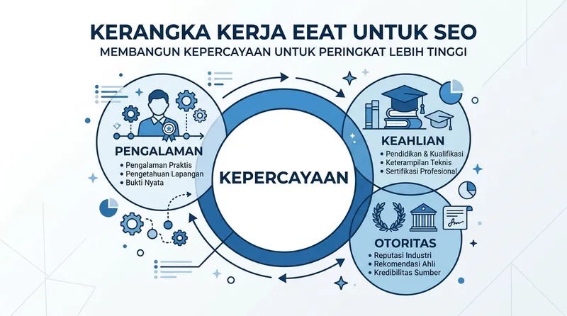 Kerangka kerja EEAT untuk SEO dengan kepercayaan di pusat