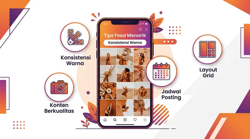 Tips membuat feed Instagram menarik dengan konsistensi visual