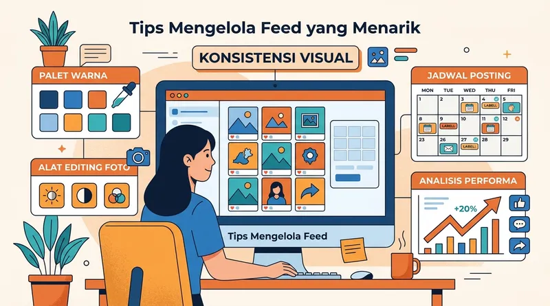 Tips mengelola feed media sosial dengan konsistensi dan strategi