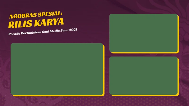 Virtual backdrop Chit Chat Mentor untuk sesi Ngobras Garin Workshop via Zoom