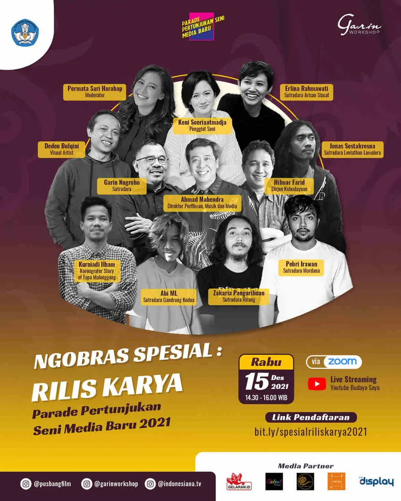 Poster NGOBRAS Garin Workshop - Ngobrol Bareng Seniman