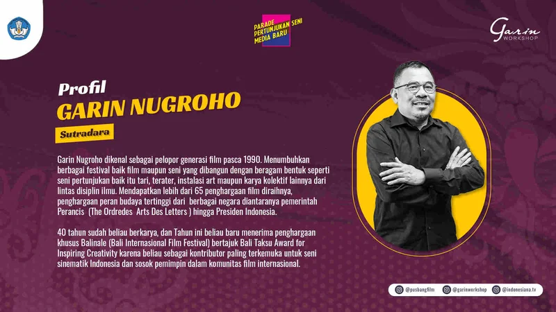 Profil Garin Nugroho - Sineas Indonesia di Balik Garin Workshop