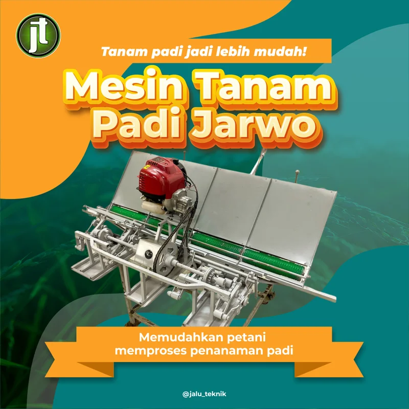 Konten Instagram Jalu Teknik - Mesin Tanam Padi Sistem Jarwo