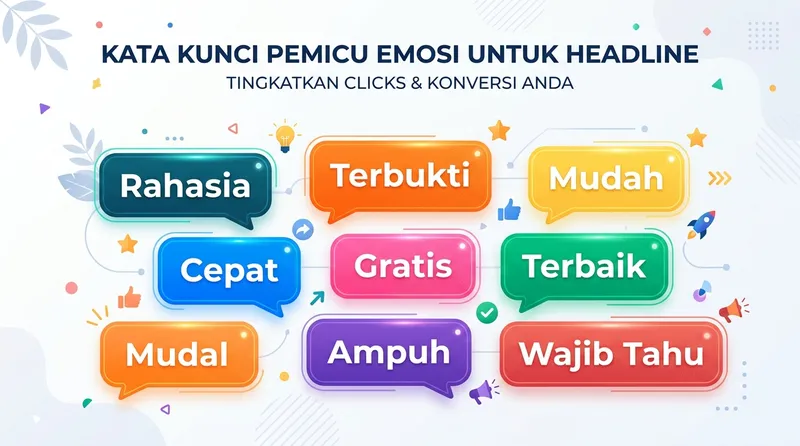 Kumpulan power words atau kata pemicu emosi untuk membuat judul yang menarik