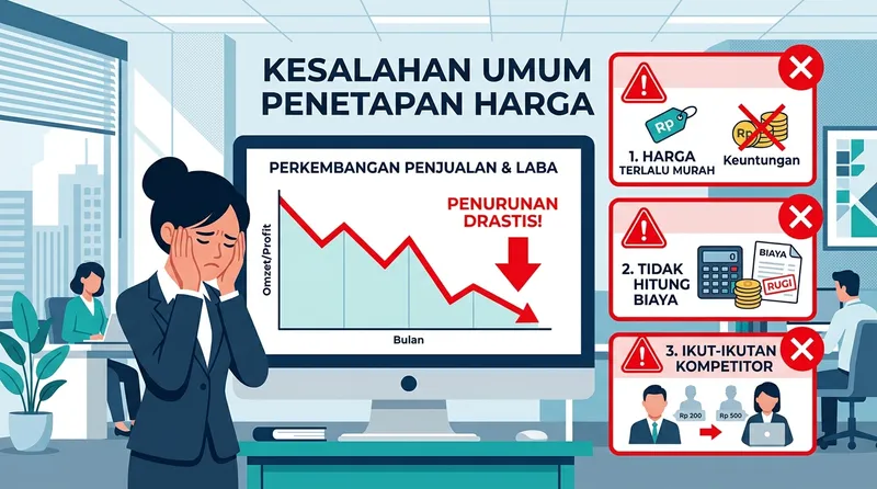 Kesalahan umum dalam menentukan rate harga bisnis yang harus dihindari