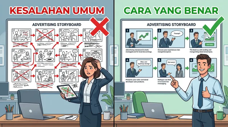Kesalahan umum dalam membuat storyboard iklan dan cara mengatasinya