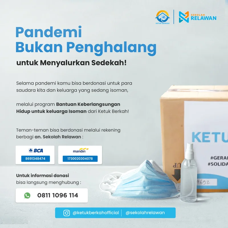 Konten Feed Instagram Ketuk Berkah - Pandemi Bukan Penghalang