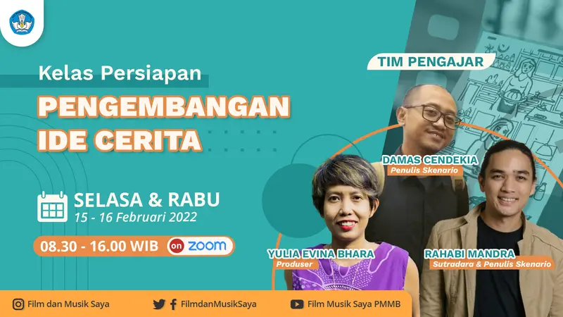 Poster event Kompetisi Produksi Film Pendek 2022 desain oleh Creativism