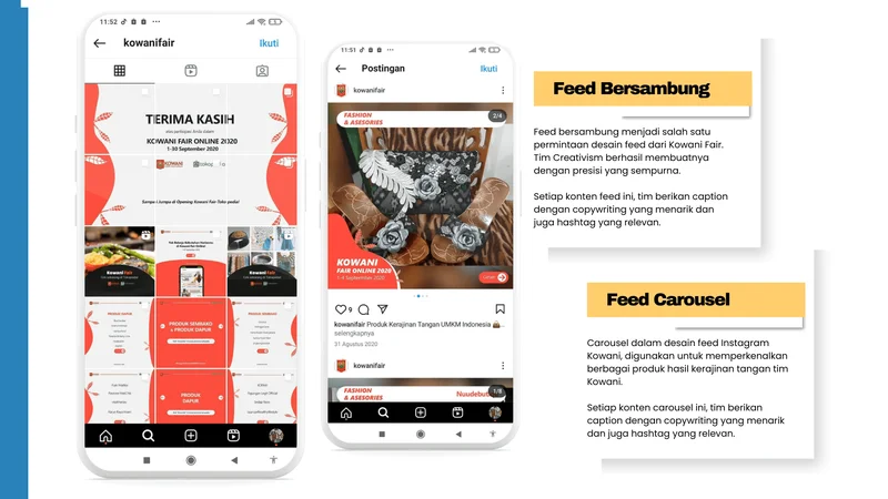 Konten Feed Instagram Kowani Fair - Berbagai Kategori Produk UMKM