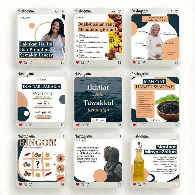 Portfolio Kurma Udayana - Jasa Kelola Instagram Produk Herbal Promil oleh Creativism