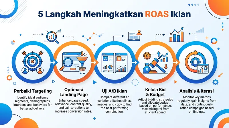 5 langkah meningkatkan ROAS iklan digital dari targeting hingga analisis