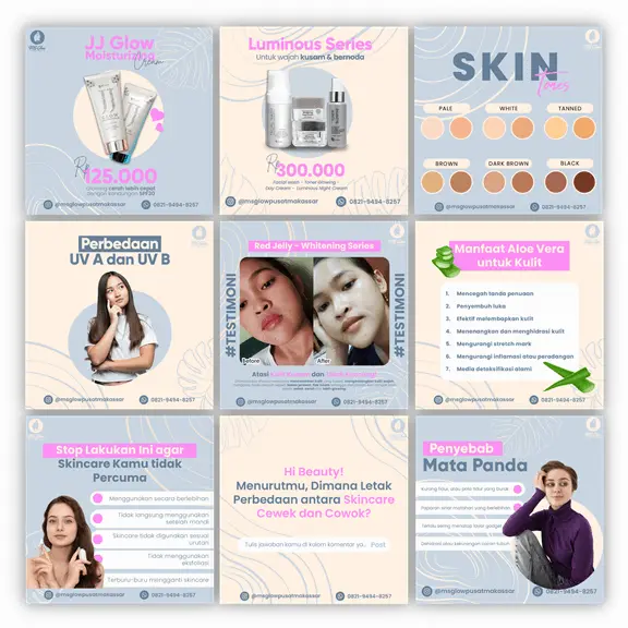 Studi Kasus Jasa Kelola Instagram Skincare: MS Glow Pusat Makassar