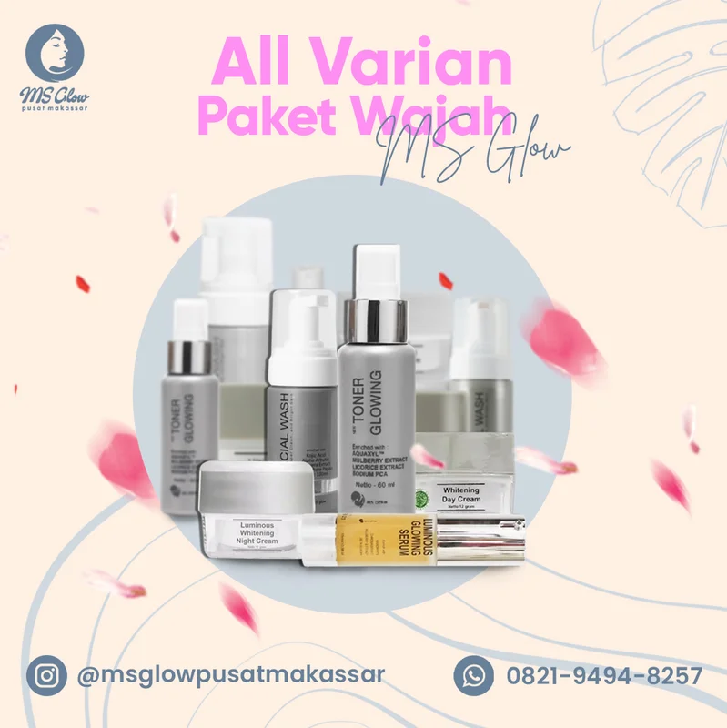 Feed Instagram produk unggulan all varian MS Glow Makassar