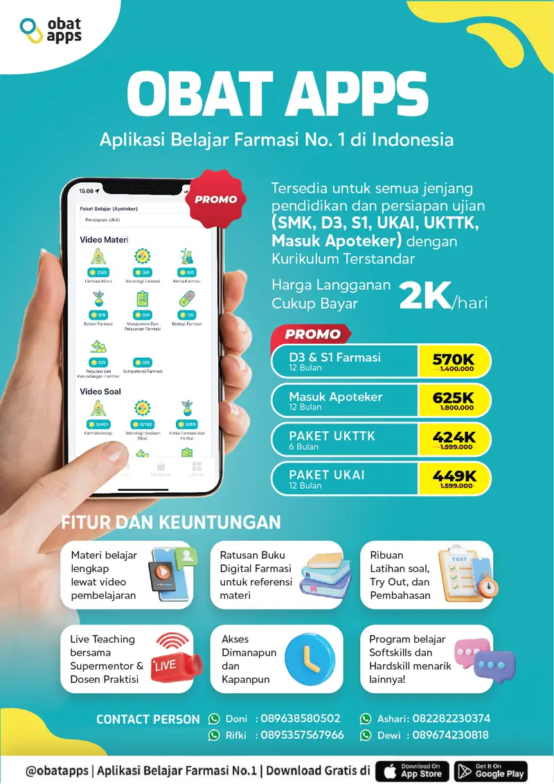 Poster event kesehatan Obatapps didesain oleh Creativism