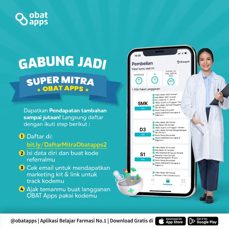 Desain konten Super Mitra Obatapps Pharmaskill oleh Creativism