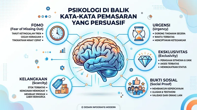 Psikologi di balik kata-kata promosi yang menarik perhatian pembeli
