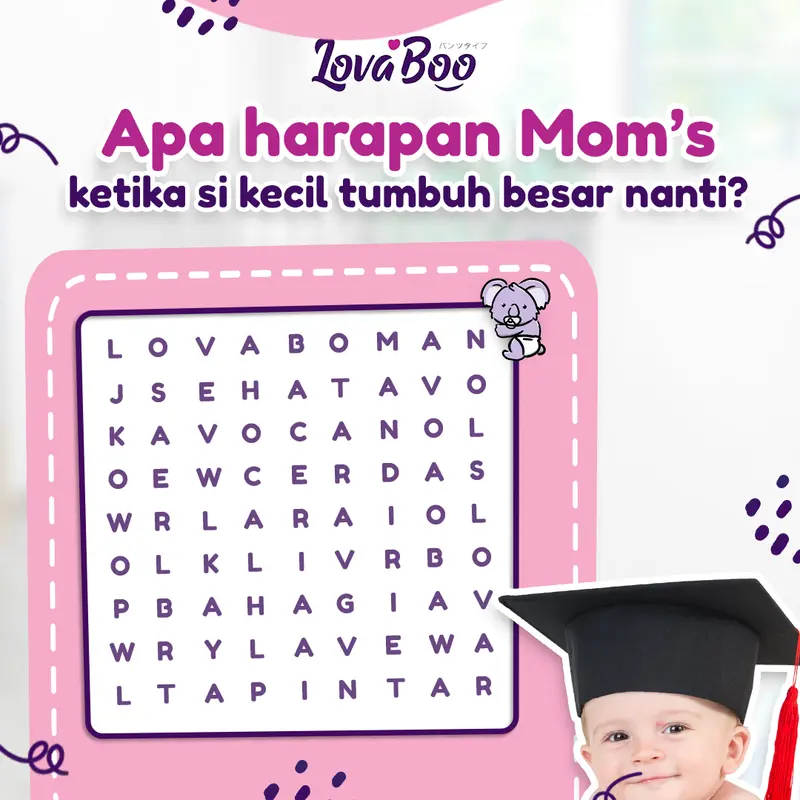 Konten quotes dan harapan mama untuk si kecil dari Lovaboo