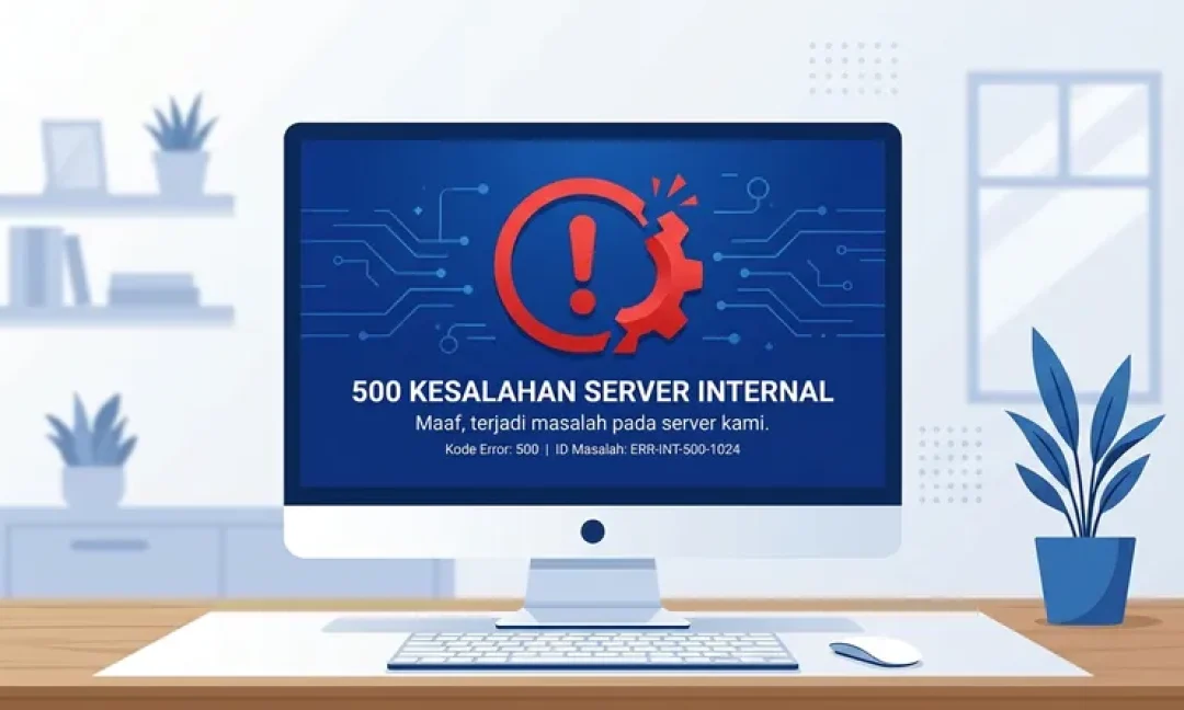 Ilustrasi server error artinya kesalahan pada server yang gagal memproses permintaan