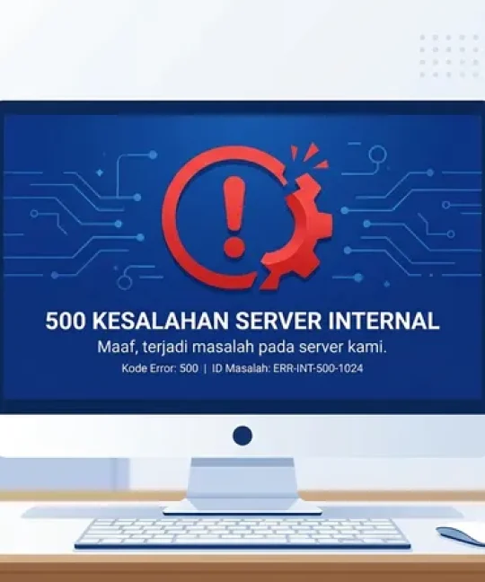 Ilustrasi server error artinya kesalahan pada server yang gagal memproses permintaan