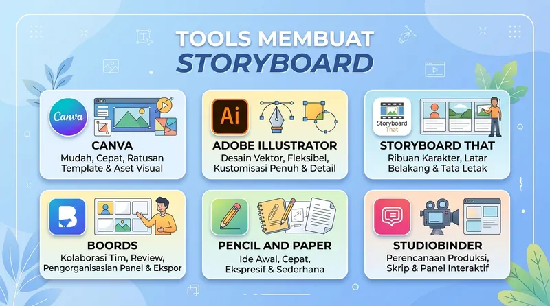 Tools dan software untuk membuat storyboard iklan