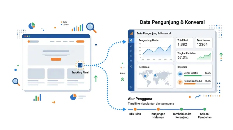 Cara kerja tracking pixel dalam digital marketing untuk melacak konversi