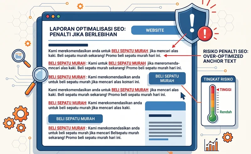 Risiko penalty Google akibat over-optimization exact match anchor text