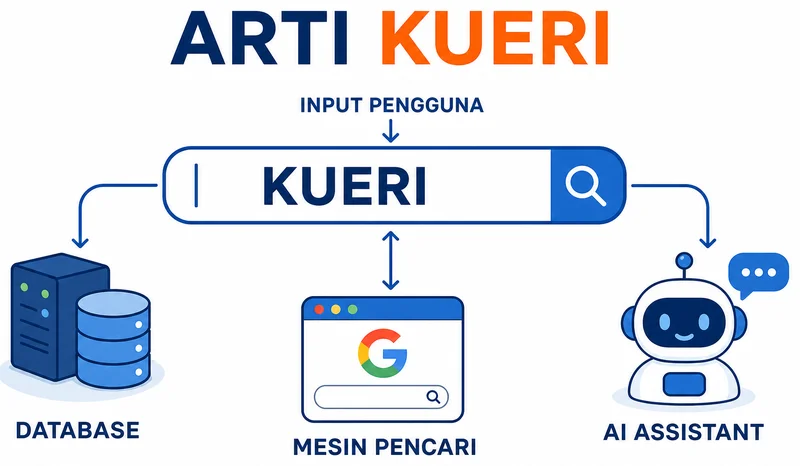 Arti kueri dan cara kerjanya dalam mesin pencari, database, dan AI assistant