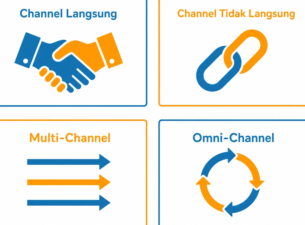 Empat jenis channel marketing utama