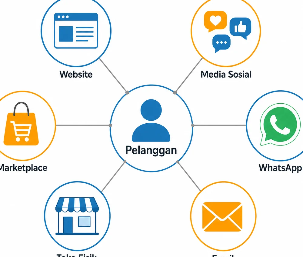 Enam touchpoint utama channel komunikasi pelanggan