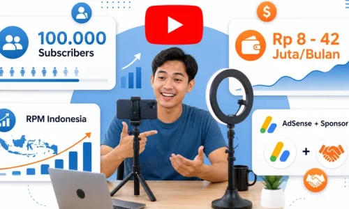 Gaji YouTuber 100k Subs di Indonesia 2026: Breakdown Lengkap per Niche