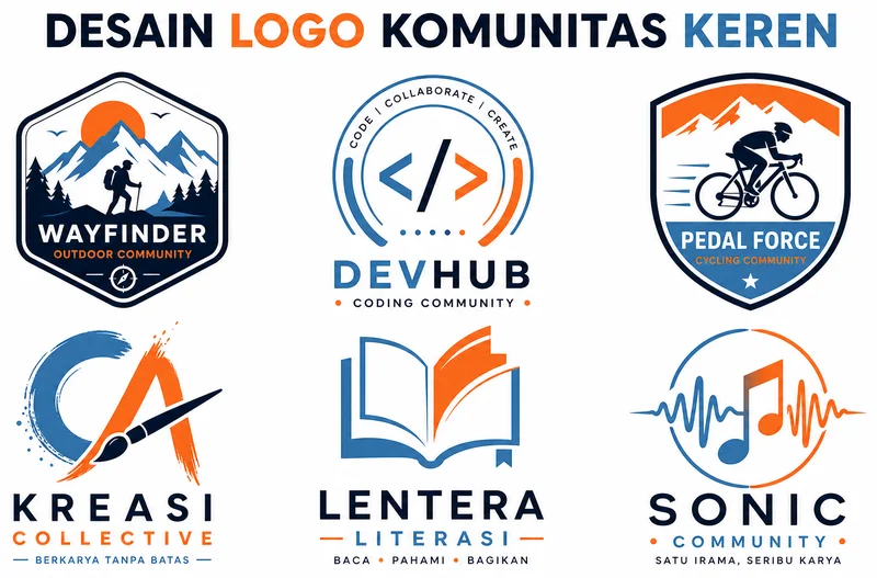 desain logo komunitas keren