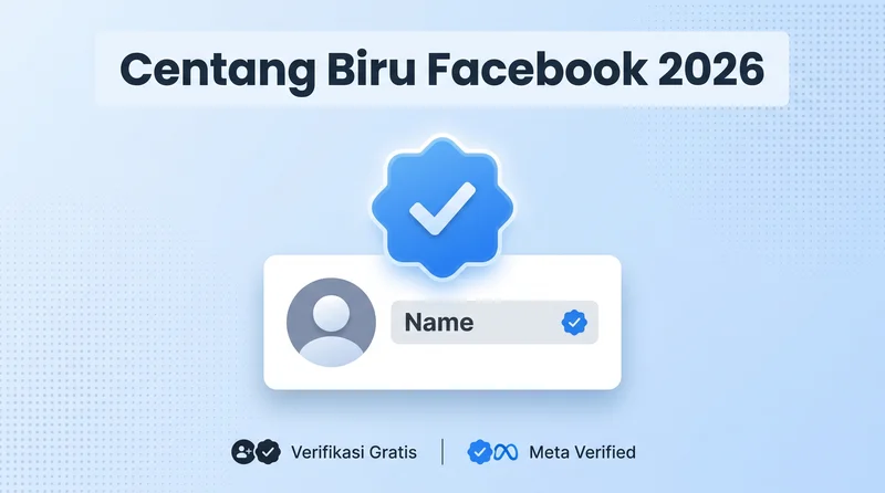 Centang biru Facebook 2026 infographic Meta Verified