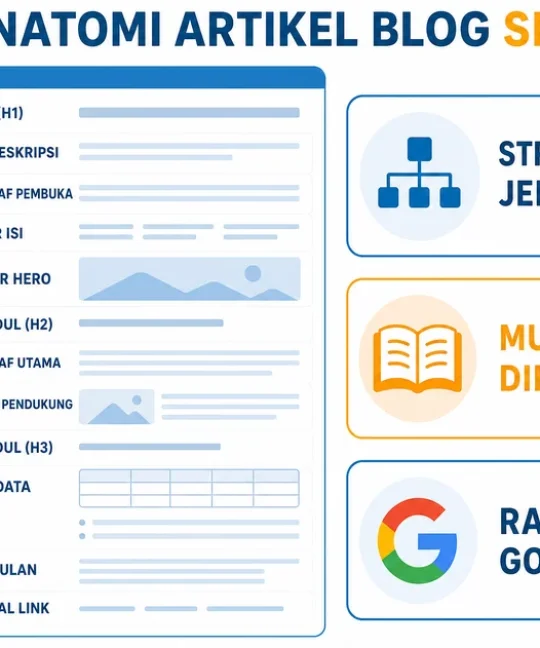 Struktur Blog SEO 2026: Anatomi Artikel Ranking dan Cara Membuatnya