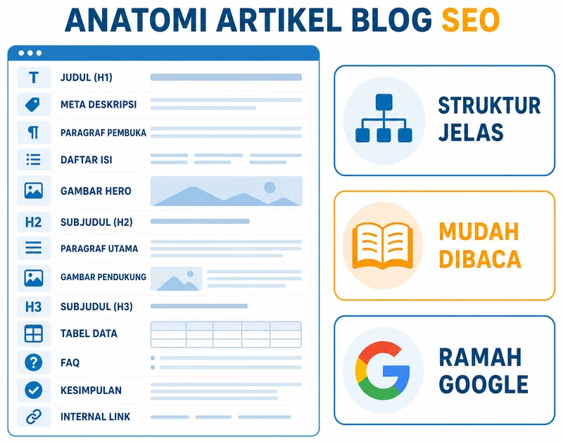 struktur blog SEO anatomi artikel