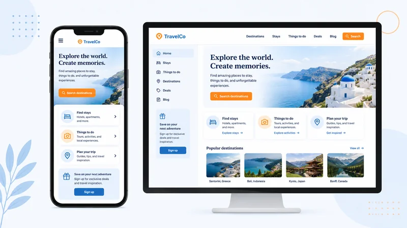 Web mobile responsive layout perbandingan smartphone vs desktop