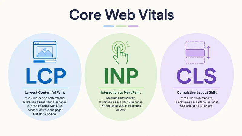 Core Web Vitals mobile LCP INP CLS threshold 2026