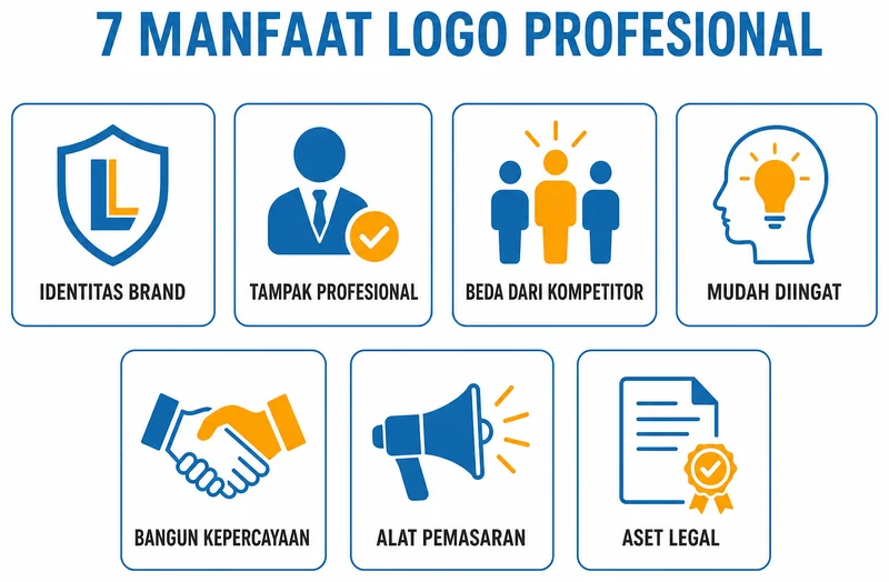 Tujuh manfaat utama logo profesional untuk bisnis