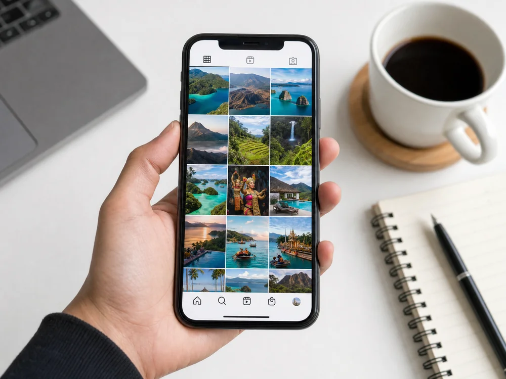 Strategi marketing wisata di feed Instagram
