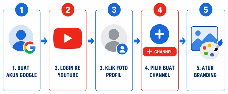 Cara membuat kanal YouTube dalam 5 langkah