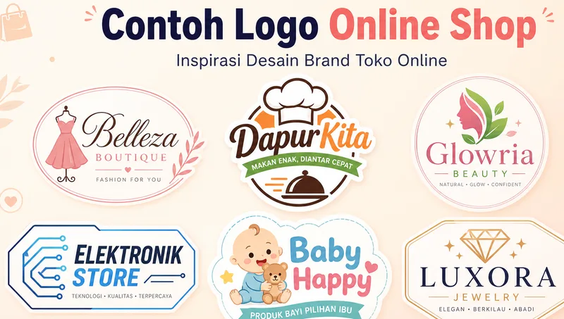 Kumpulan contoh logo online shop dari berbagai kategori produk