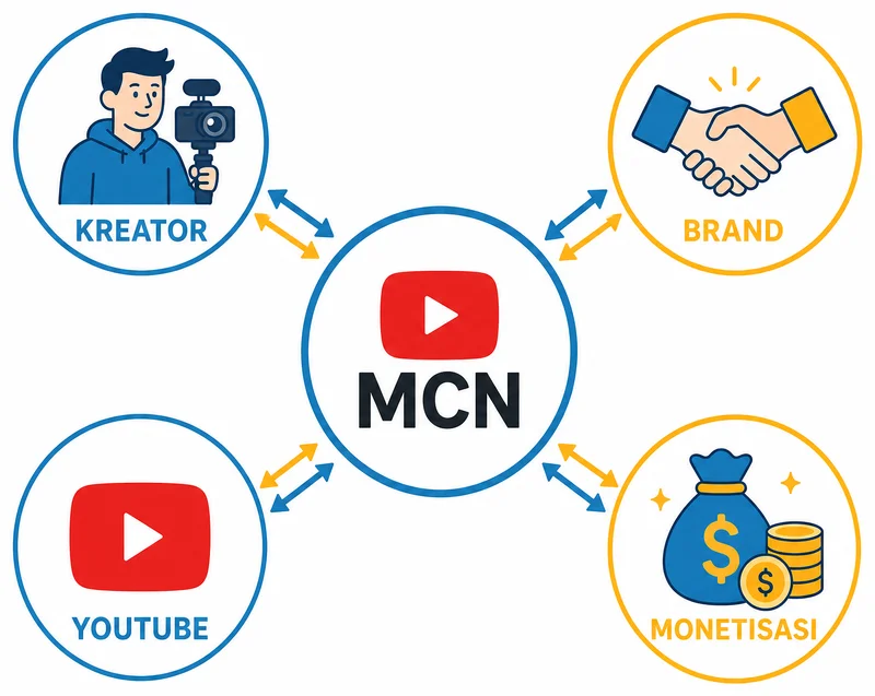 Cara kerja MCN sebagai penghubung kreator brand dan YouTube